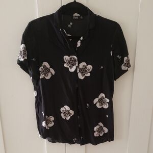 Straight To Hell Floral Print Shirt